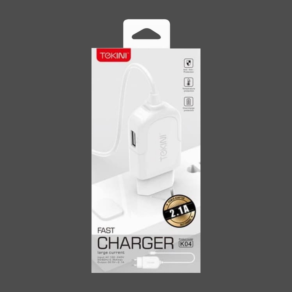 Charger Micro USB TEKINI K04 European Standard 21A