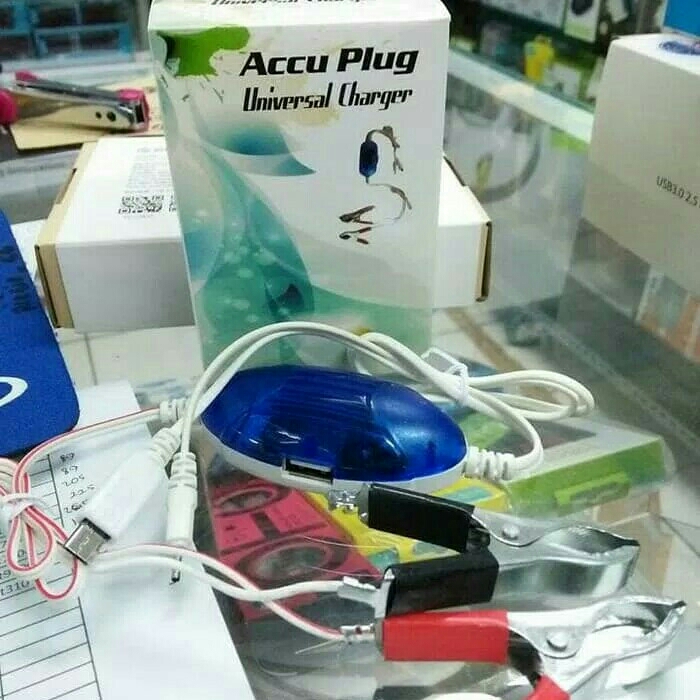 Charger Tc Aki motor Accu plug universal 