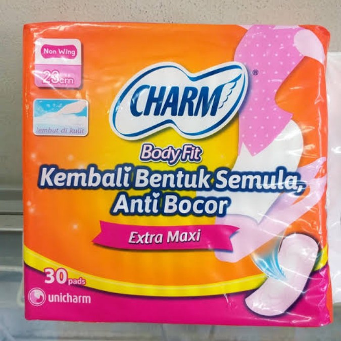 Charm Body Fit Extra Maxi Non Wing 23cm Isi 30 Pads