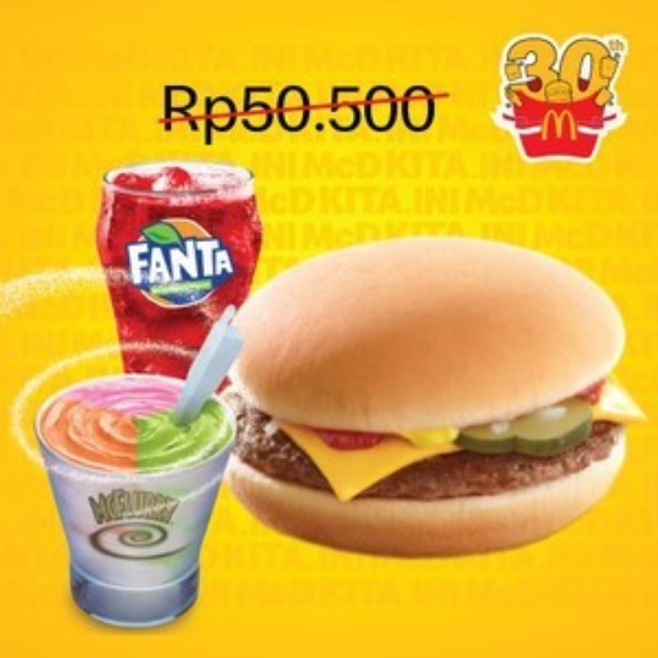 Cheeseburger Color Surprise McFlurry  Reg Fanta