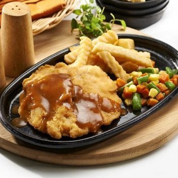 Chicken Chop Potato With Fries