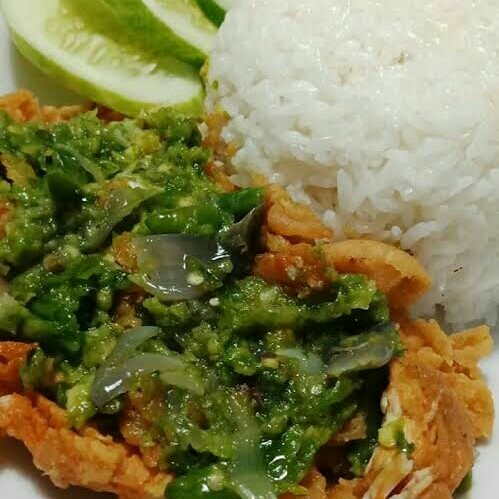 Chicken Geprek Cabe Ijo