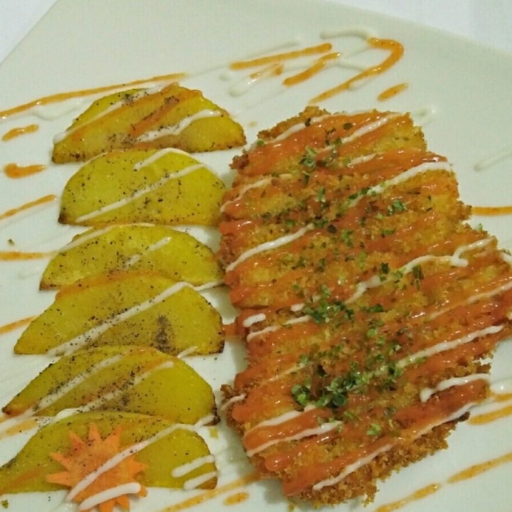 Chicken Katsu Potato Widges