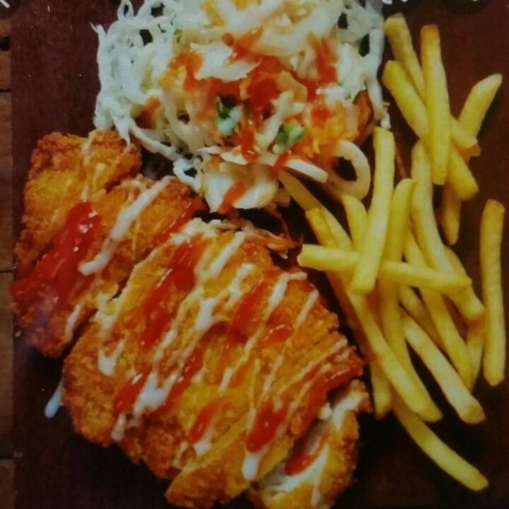 Chiken Katsu Dan Kentang Goreng Tanpa Nasi