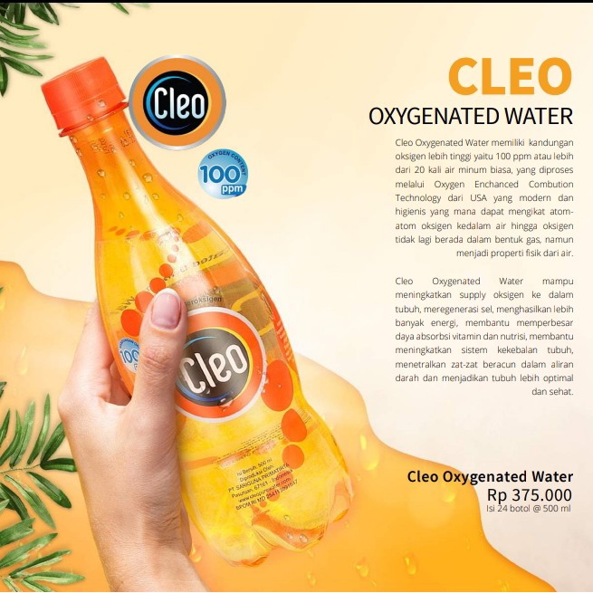 Cleo Oxygenated Water