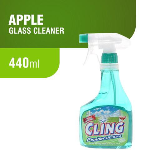 Cling Apple Botol Pembersih Kaca 440ml