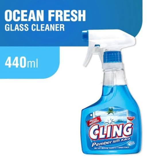 Cling Ocean Botol Pembersih Kaca 440ml