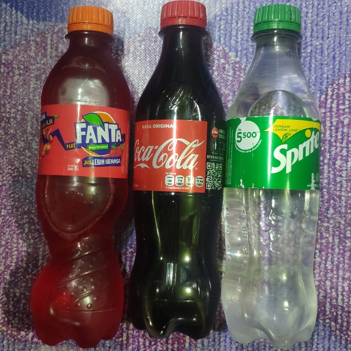 Cola Sprite Fanta 390 ML