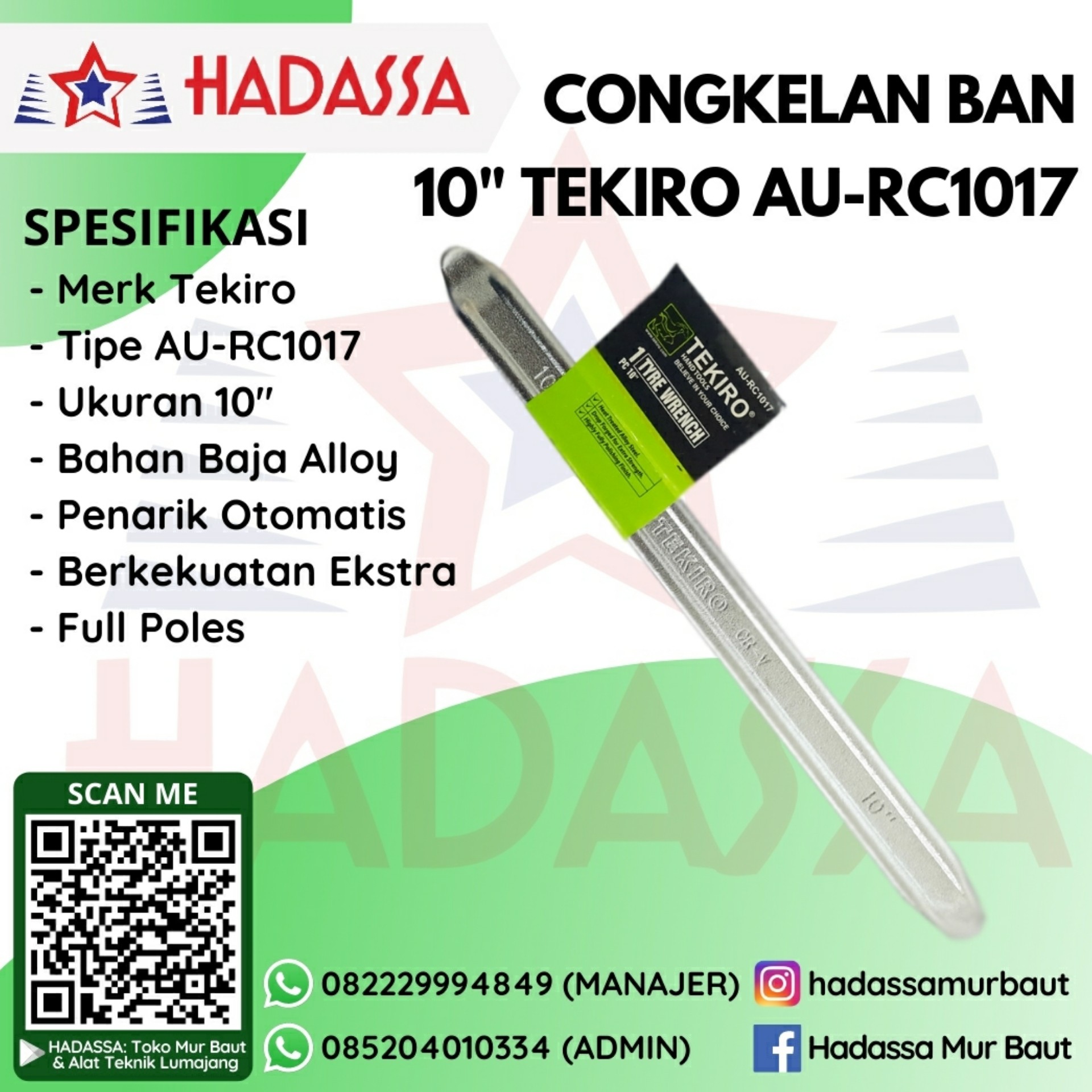 Congkelan Ban 10 Inci Tekiro AU-RC1017