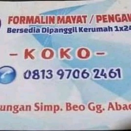 SUNTIK FORMALIN PENGAWET JENAZAH