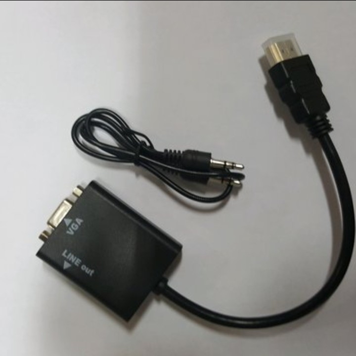 Converter HDMI to VGA F with 35mm Audio Port For Xbox 360 PS3 2