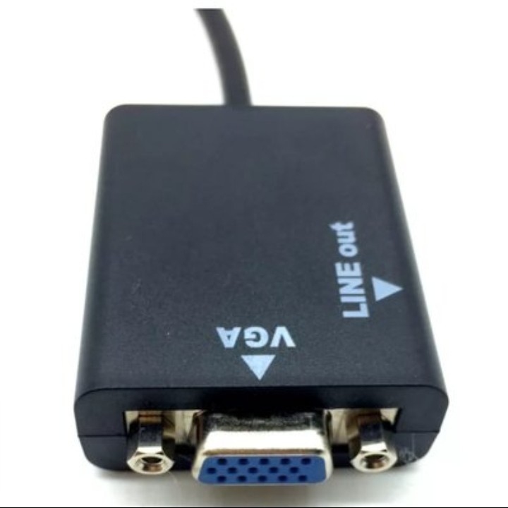 Converter HDMI to VGA F with 35mm Audio Port For Xbox 360 PS3 3