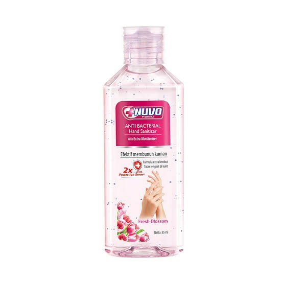 Nuvo Hand Sanitizer Extra Moisturizer Fresh Blossom 85 ml - Kesehatan