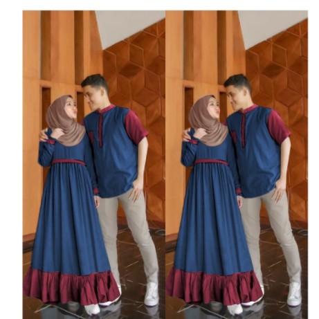 Couple Rincian ProdukBahan moscrepe dress dan kemejaUkuran all size