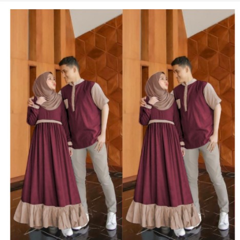 Couple Rincian ProdukBahan moscrepe dress dan kemejaUkuran all size 3