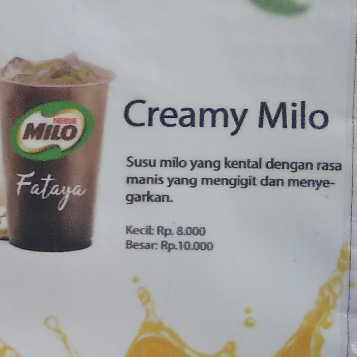 Creamy Milo