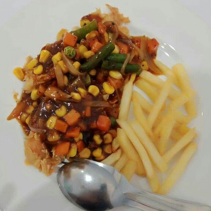 Crispy Chicken Steak Blackpepper