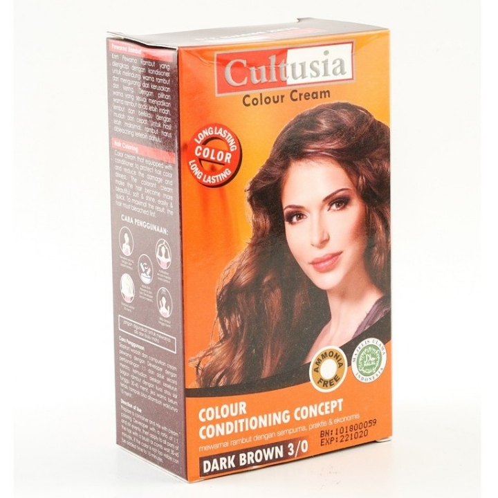 Cultusia Colour Cream Dark Brown - Rambut