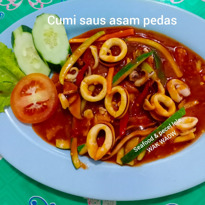 Cumi Saus Asam Pedas