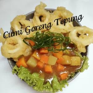 Cumi Tepung Sayur Mix atau Kari Jepang