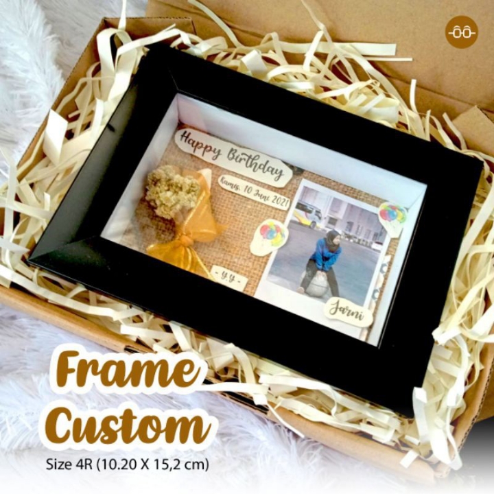 Custom Frame Flower untuk Hadiah Pernikahan Souvenir Pernikahan Wisuda