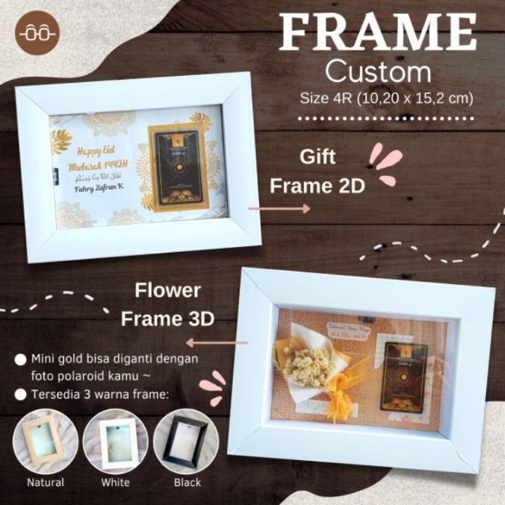 Custom Frame Flower untuk Hadiah Pernikahan Souvenir Pernikahan Wisuda 2