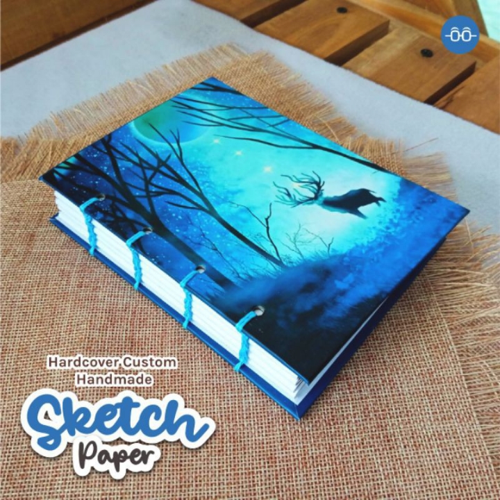 Custom Notebook HARDCOVER Kertas SKETSA