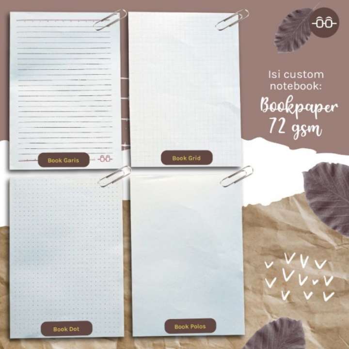 Custom Notebook Hardcover BOOKPAPER Planner Garis 4