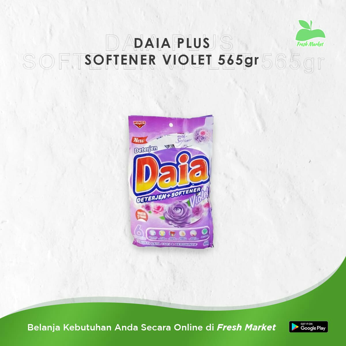 DAIA PLUS SOFTENER VIOLET 565 GRAM