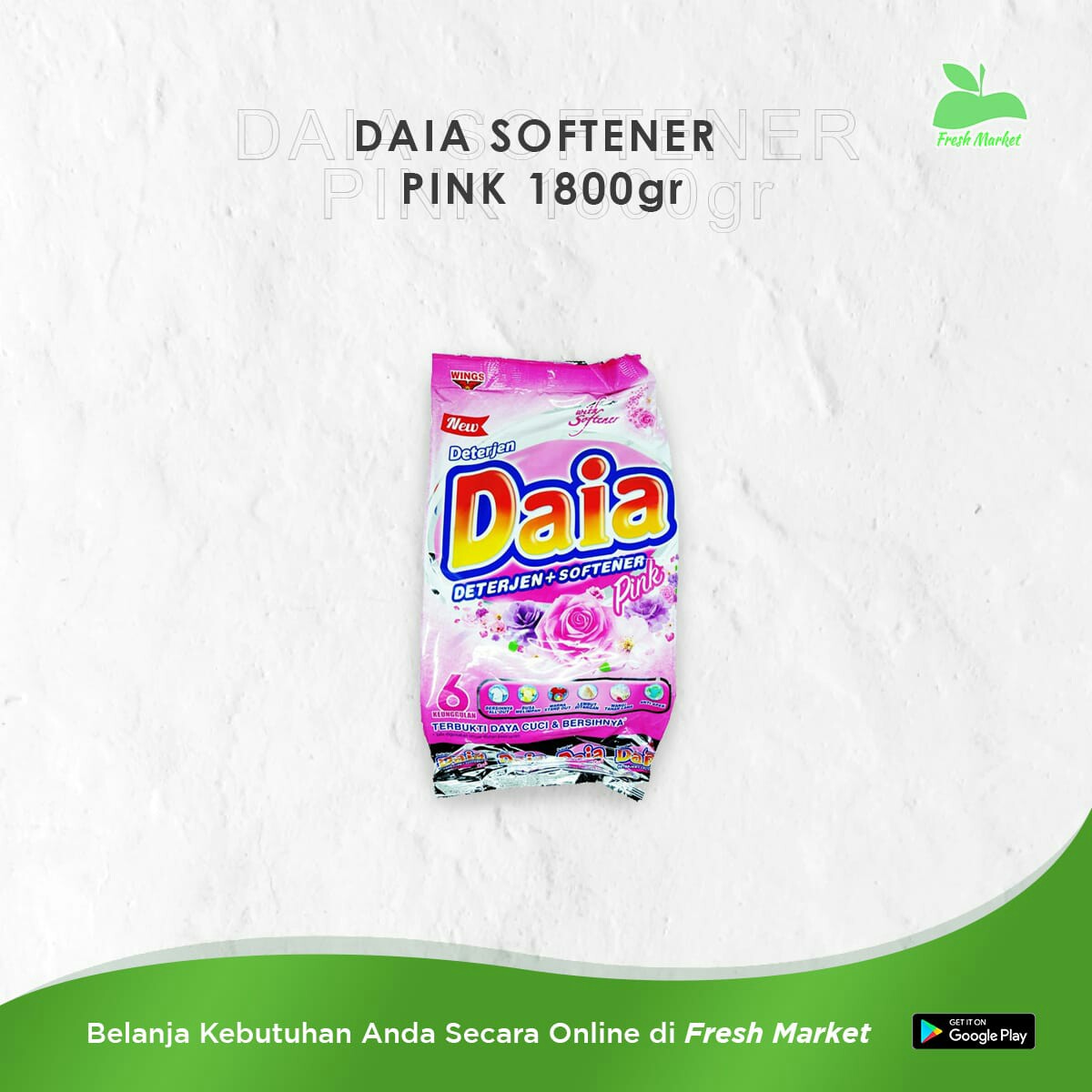 DAIA SOFTENER PINK 1800 GRAM