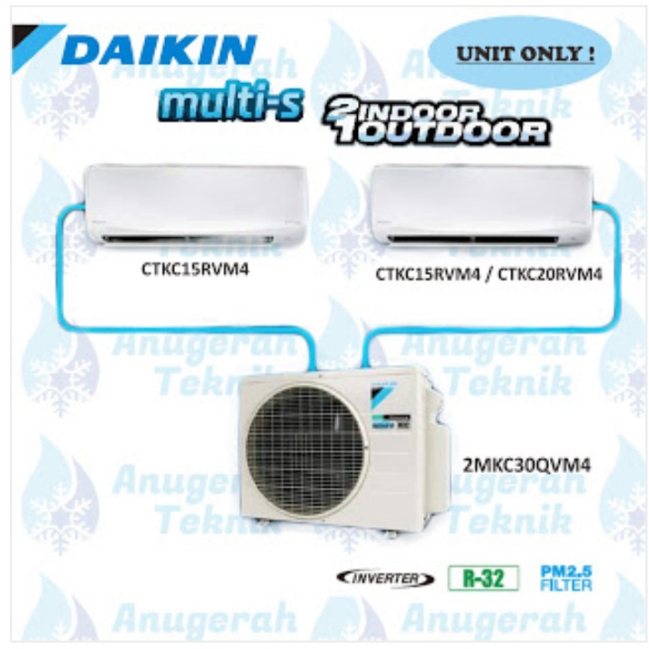 DAIKIN AC Multi Split 12  12 PK 2MKC30QVM4 Inverter