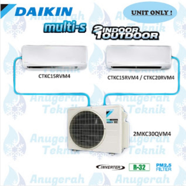 DAIKIN AC Multi Split 12  34 PK 2MKC30QVM4 Inverter