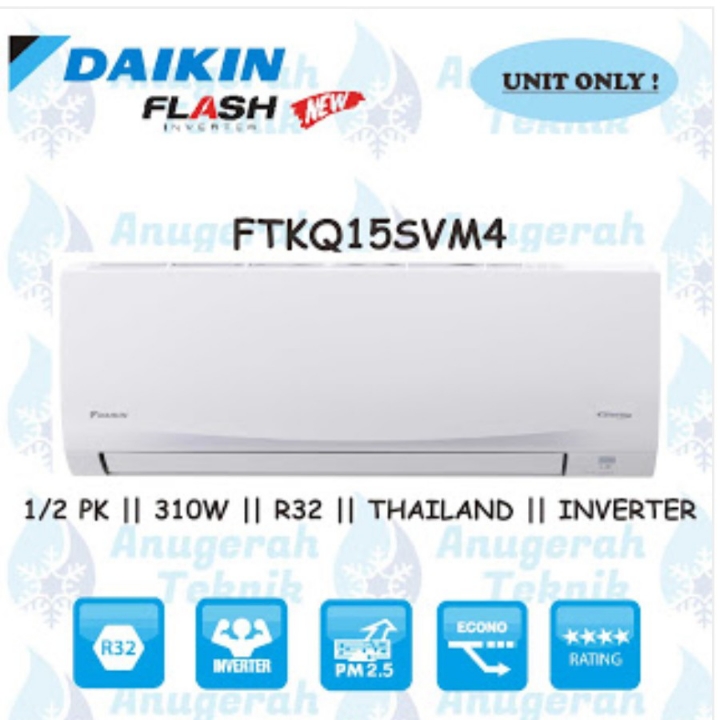 DAIKIN AC Split 12 PK FTKQ15SVM4 Flash Inverter