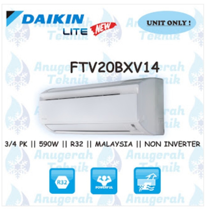 DAIKIN AC Split 34 PK FTV20BXV14 Dama Lite