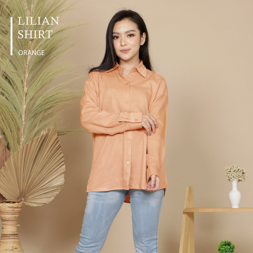 DETAIL ITEM - Lilian Oversized Long Shirt- Smart Casual and Comfy L