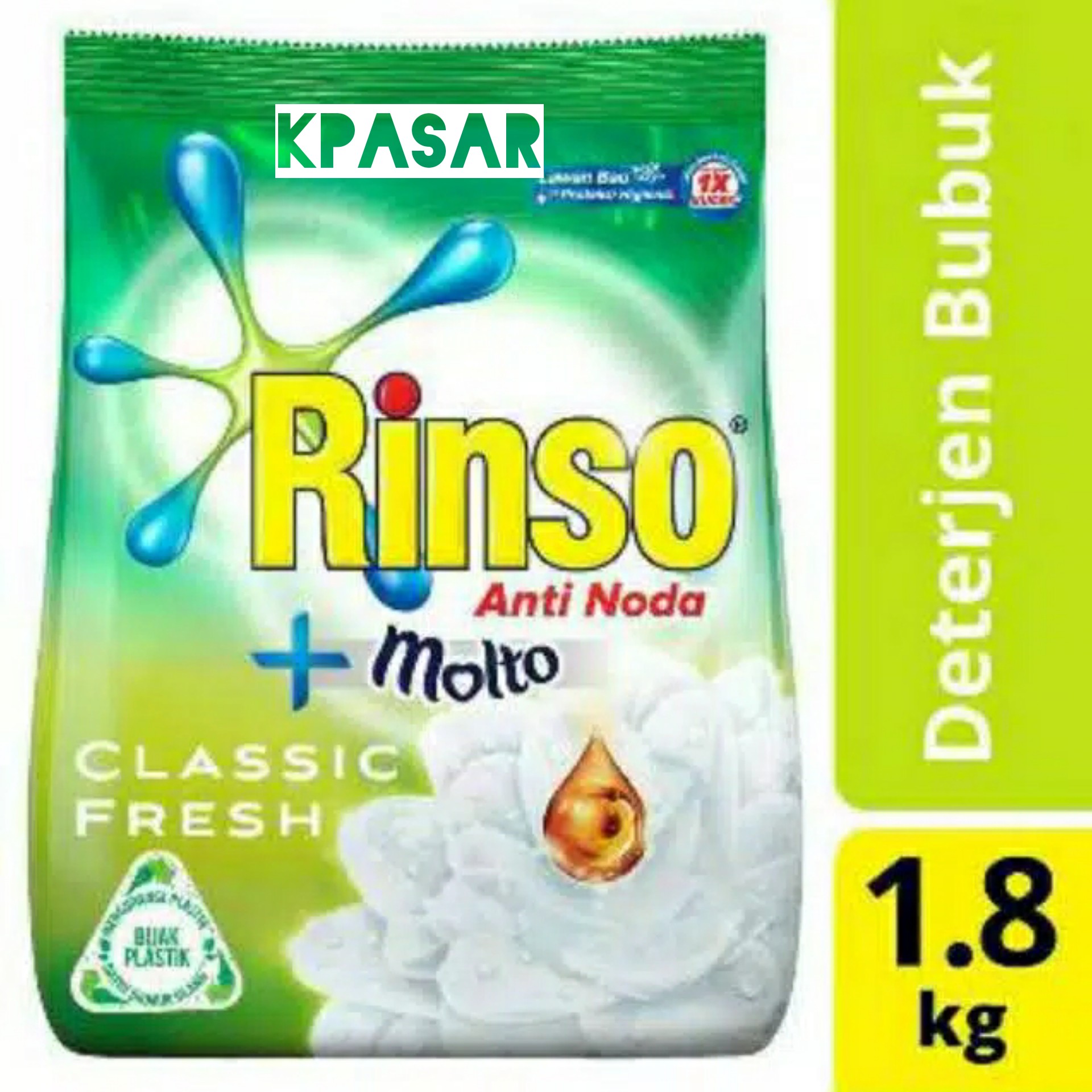 DETERJEN RINSO ANTI NODA 1800GR