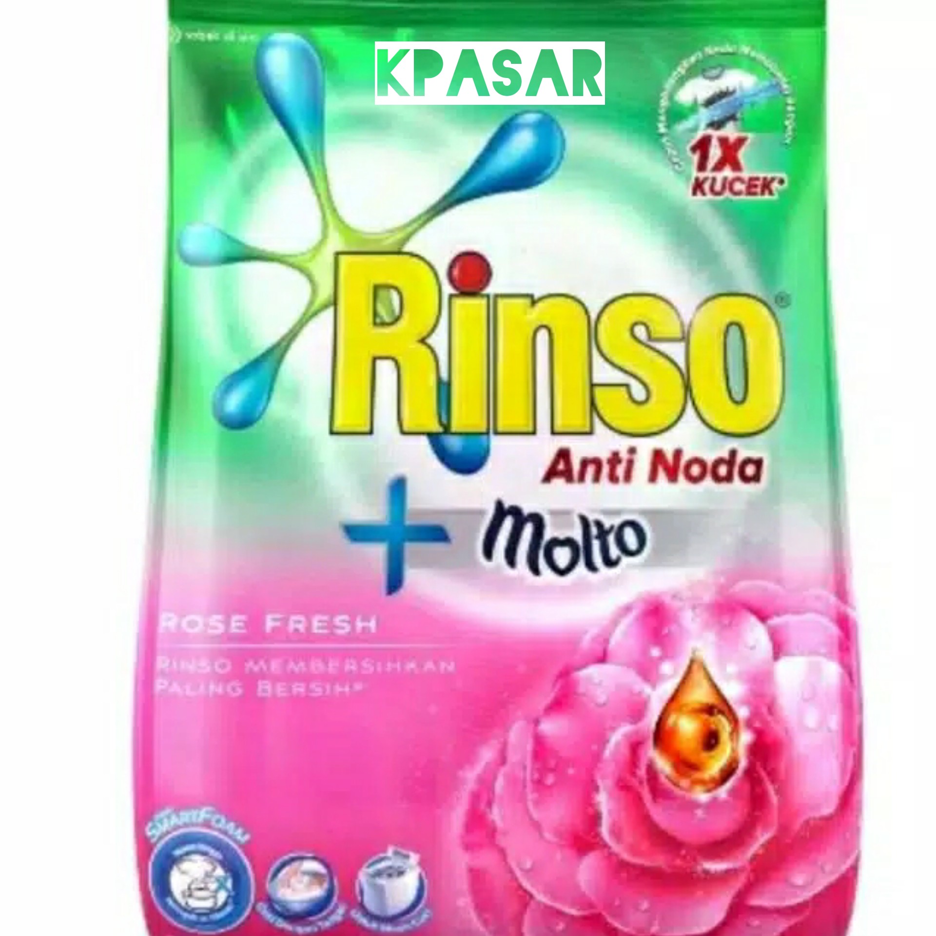 DETERJEN RINSO ANTI NODA 770GR