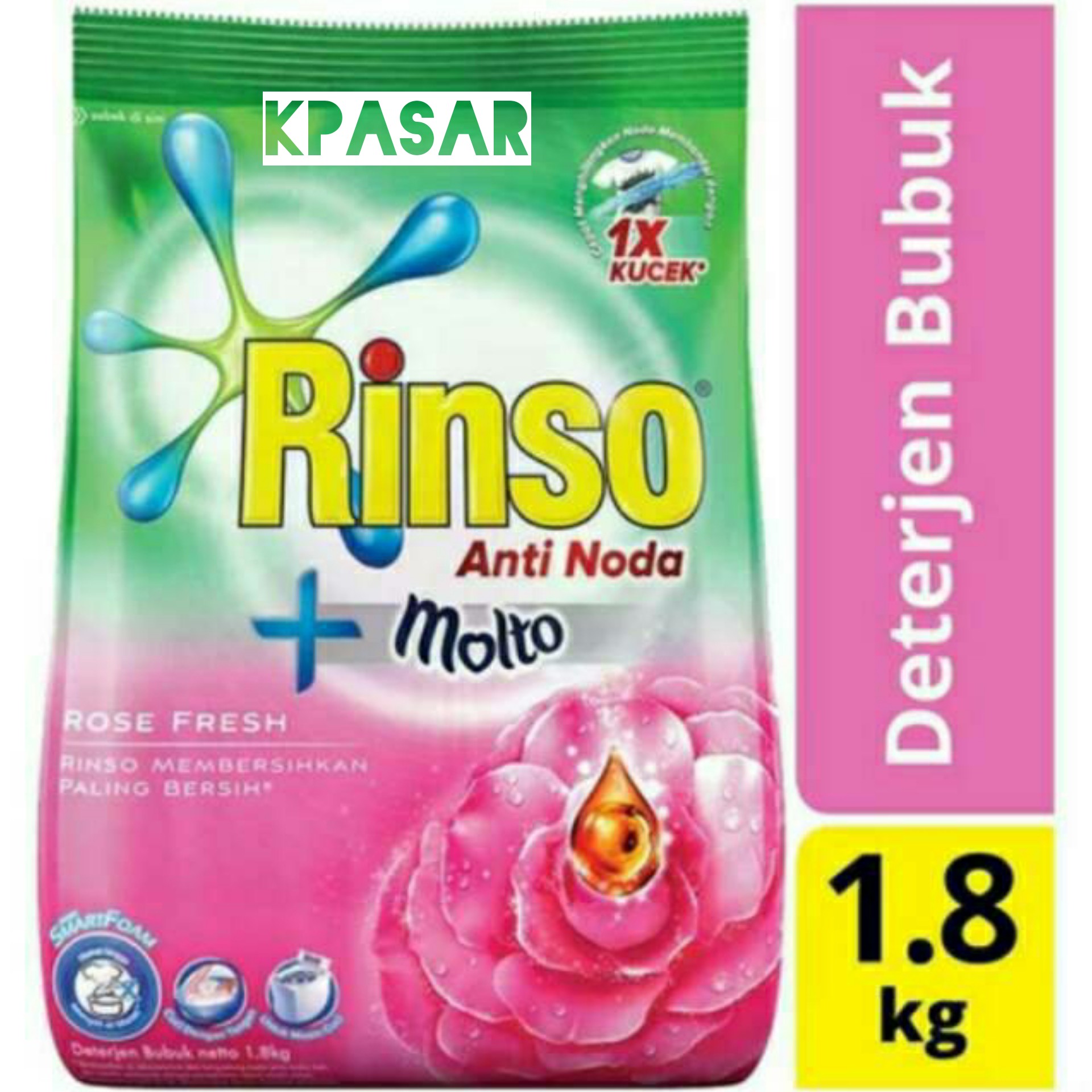 DETERJEN RINSO BUBUK ANTINODA 1800GR