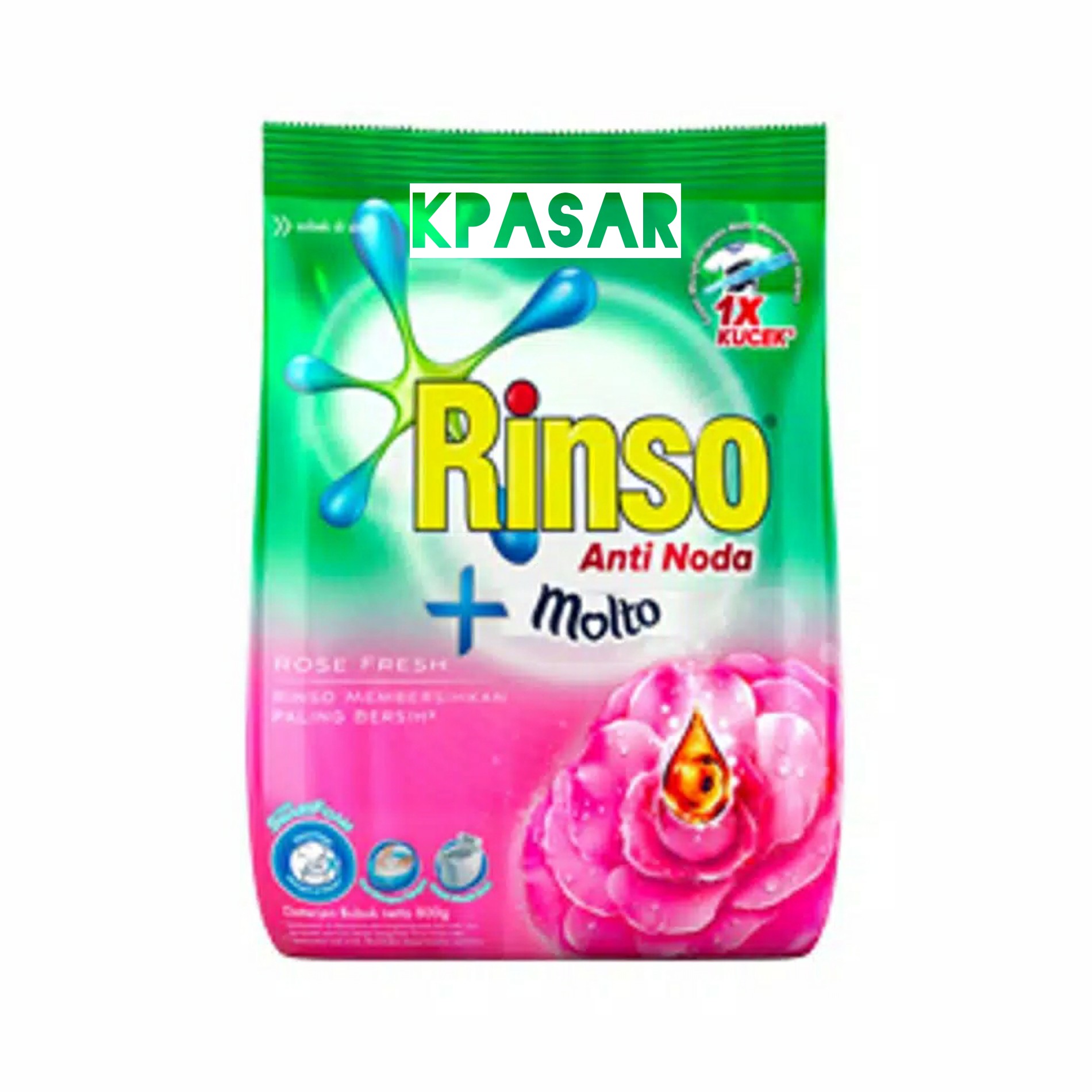 DETERJEN RINSO BUBUK KEMASAN 770GR