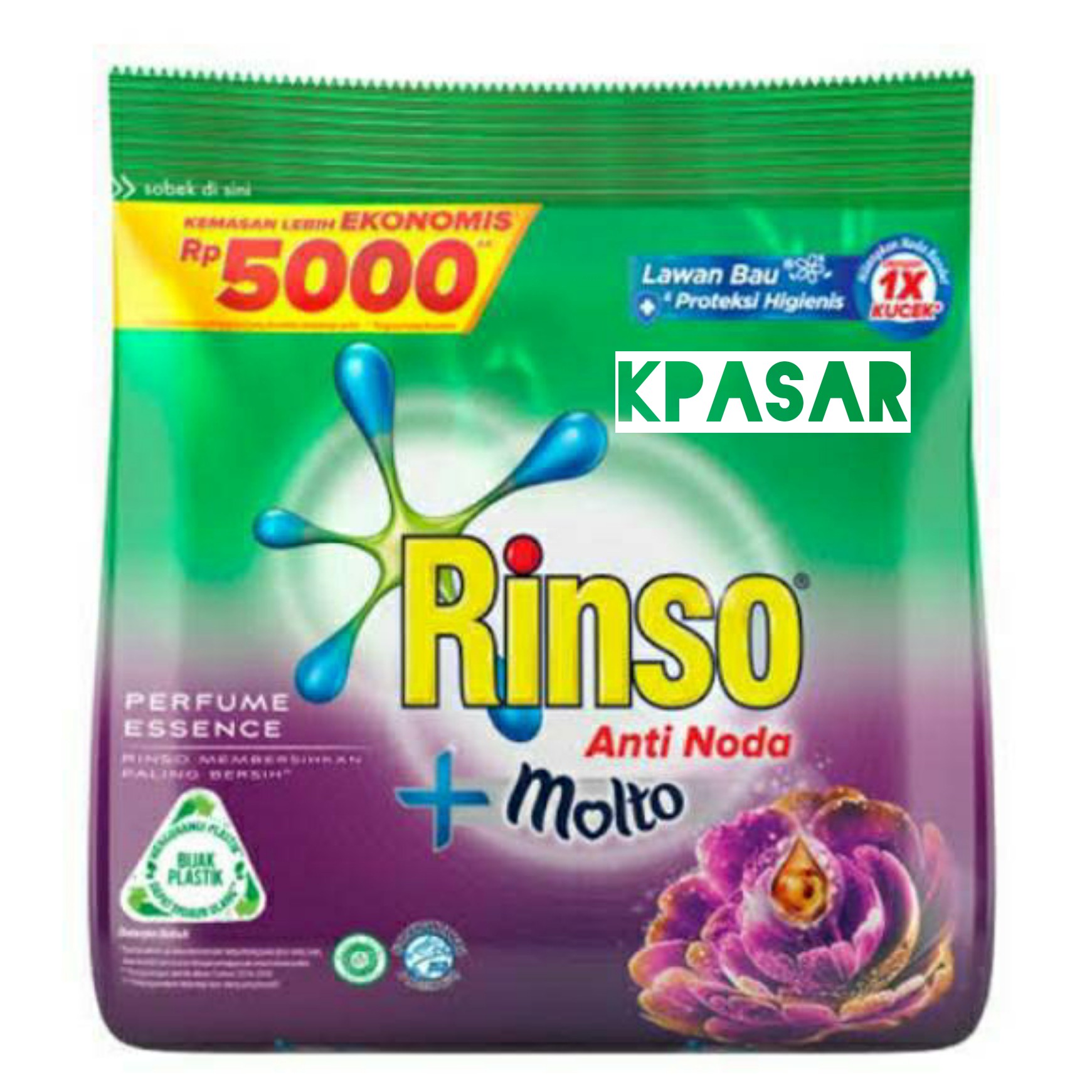 DETERJEN RINSO BUBUK KEMASAN 5000