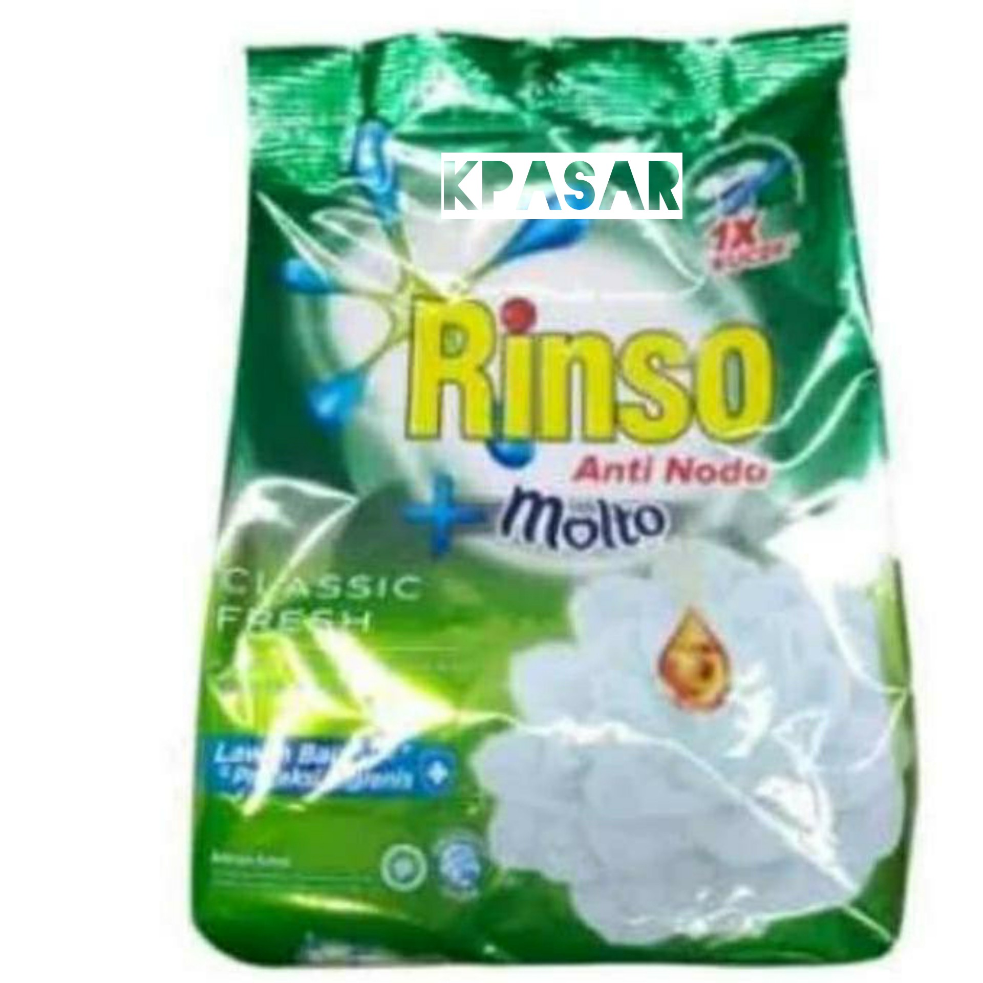 DETERJEN RINSO BUBUK KEMASAN 500gr