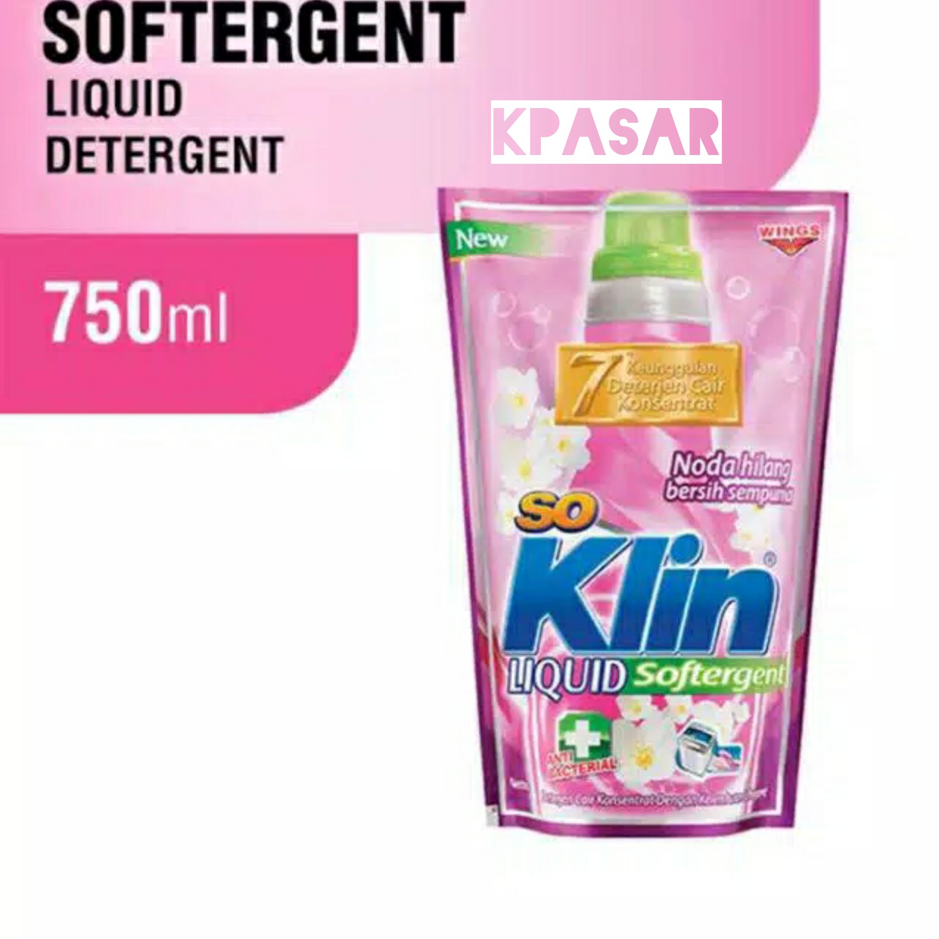 DETERJEN SOKLIN LIQUID KEMASAN 750ML