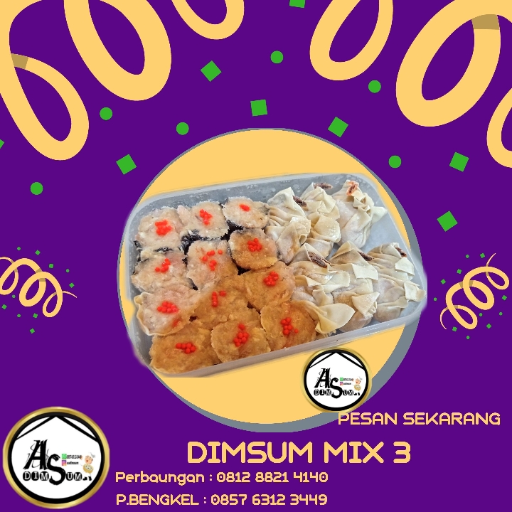 DIMSUM MIX 3 AS DIMSUM Styrofoam Up Size