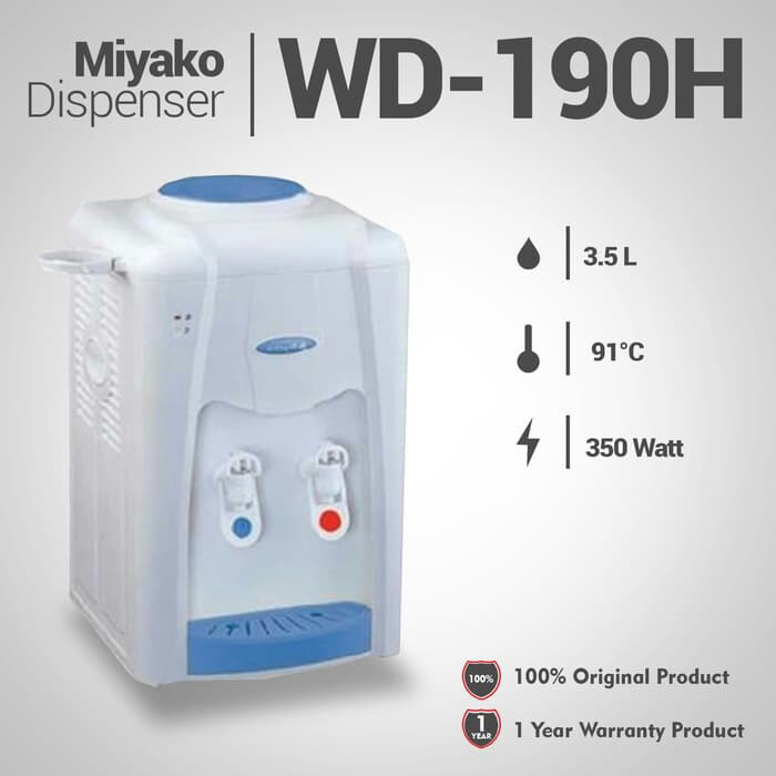 DISPENSER 1 TINGKAT MIYAKO TIPE 190 MERK MIYAKO PER UNIT