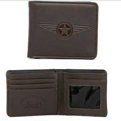 DOMPET CASUAL LIPAT PRIA STAR WINGS CIRCLE KEREN MURAH ASLI