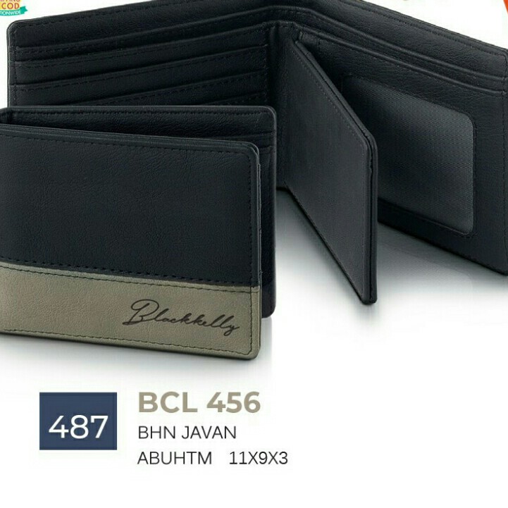 DOMPET LIPAT CASUAL PRIA BLACKKELLY KATALOG BARU COD ASLI OR