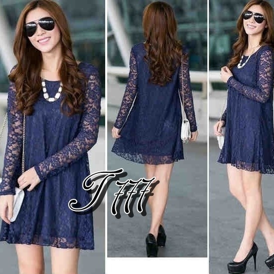 DRESS BRUKAT NAVY