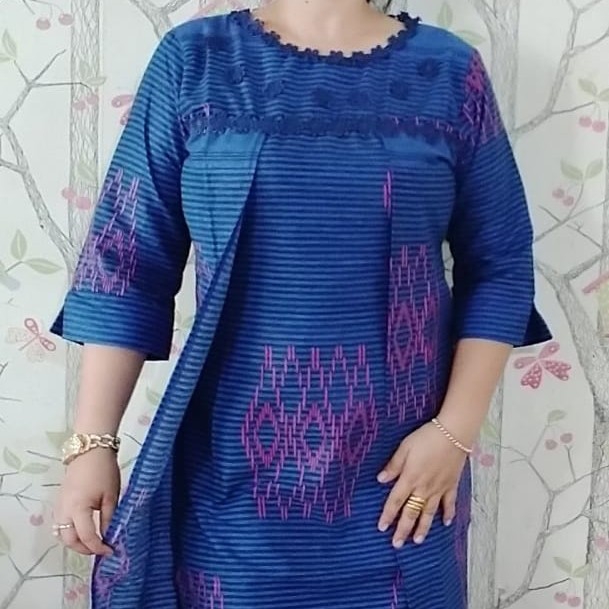 DRESS BUKA TUTUP ETNIK 3