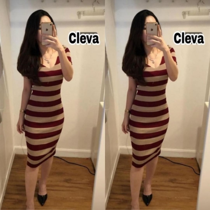 DRESS CLEVA MAROON