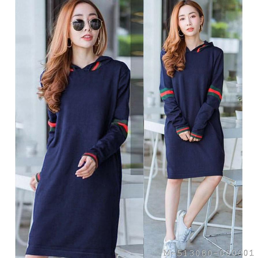 DRESS HOODIE LSIT NAVY BABYTERRY